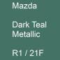 Preview: Mazda, Dark Teal Metallic, R1 / 21F.